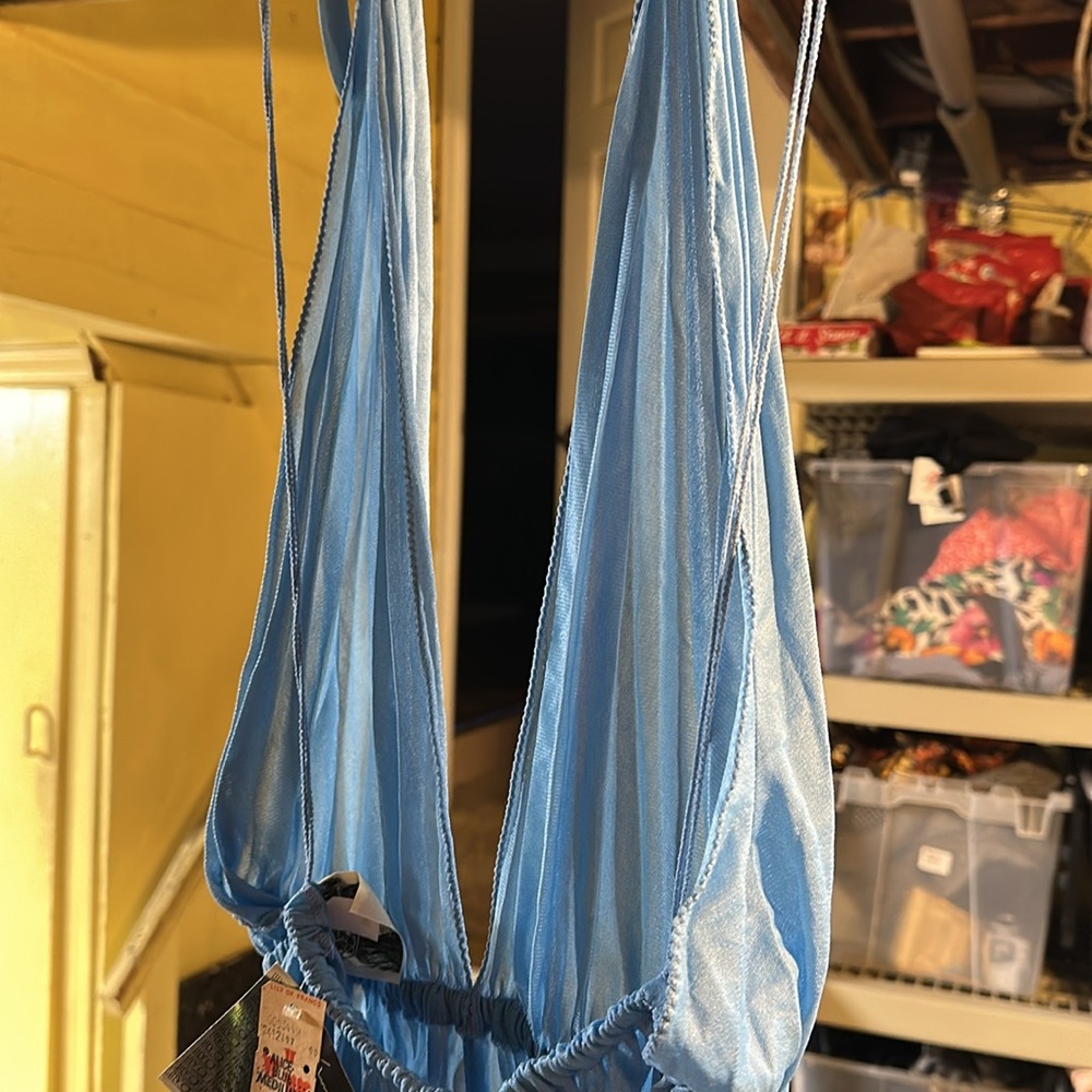 NWT sexy vintage Lily of France Blue pj m slip - Picture 7 of 7